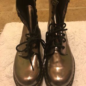 Silver Dr. Martens